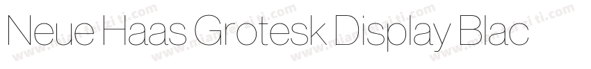 Neue Haas Grotesk Display Black字体转换